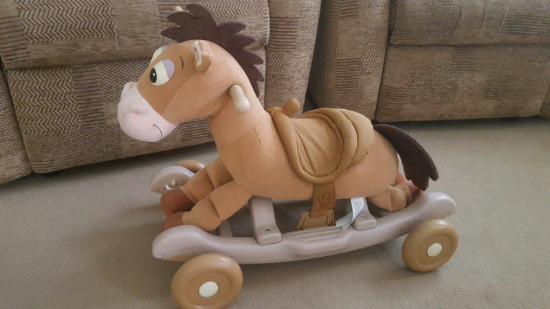 toy story bullseye rocking horse